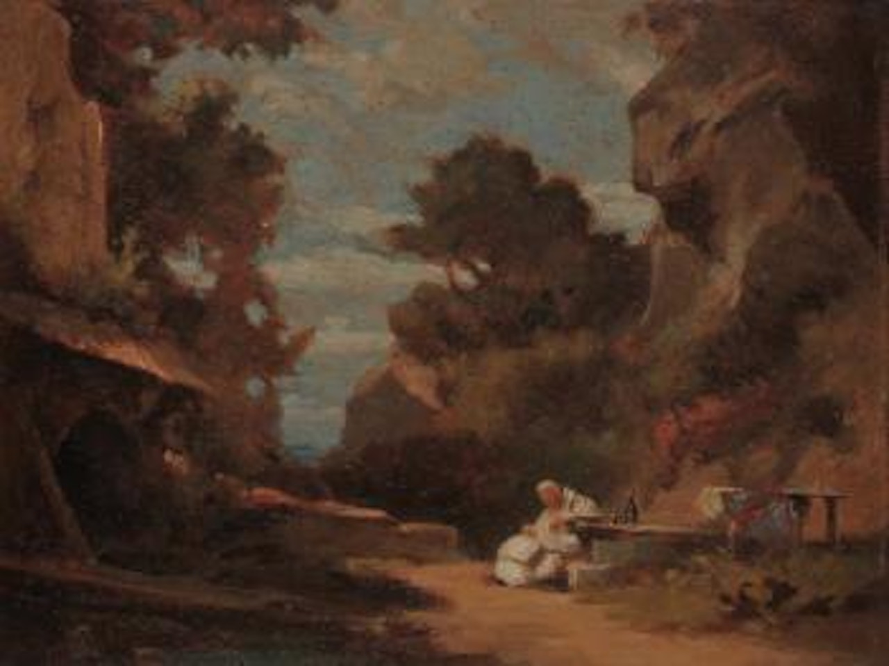 Der Einsiedler bei der Weinprobe by Carl Spitzweg