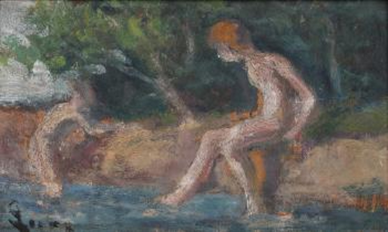 Zwei Badende by Maximilien Luce