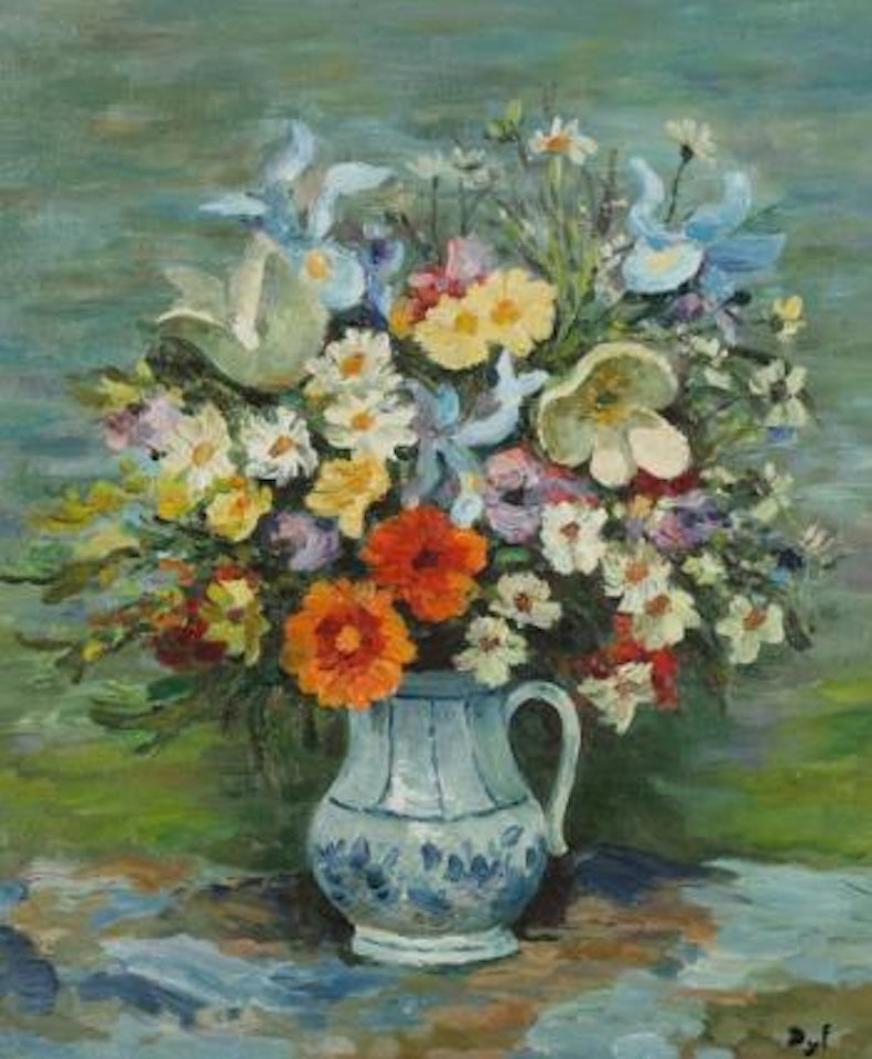 Iris and tulipes by Marcel Dyf