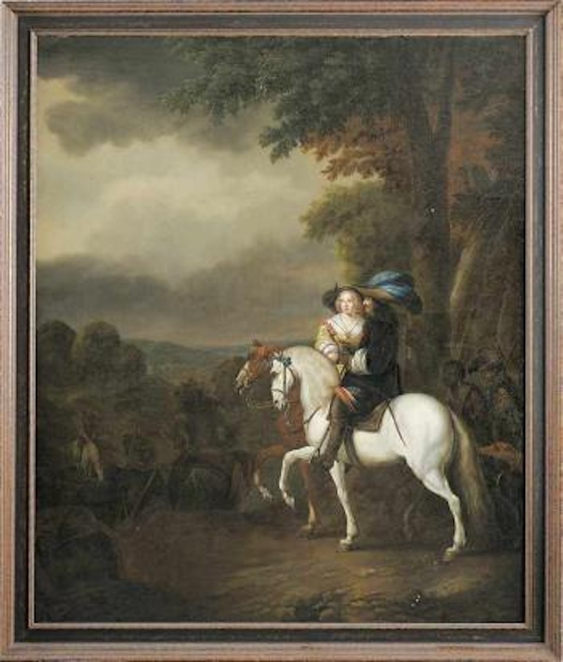 Reiterszene by Dutch School