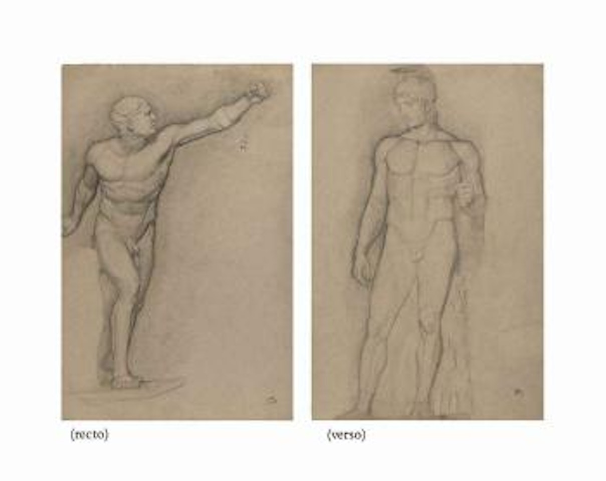 Étude d'après Agasias d'Éphèse Gladiateur Borghèse (recto); Étude d'après Arès Borghèse (verso) by Edgar Degas