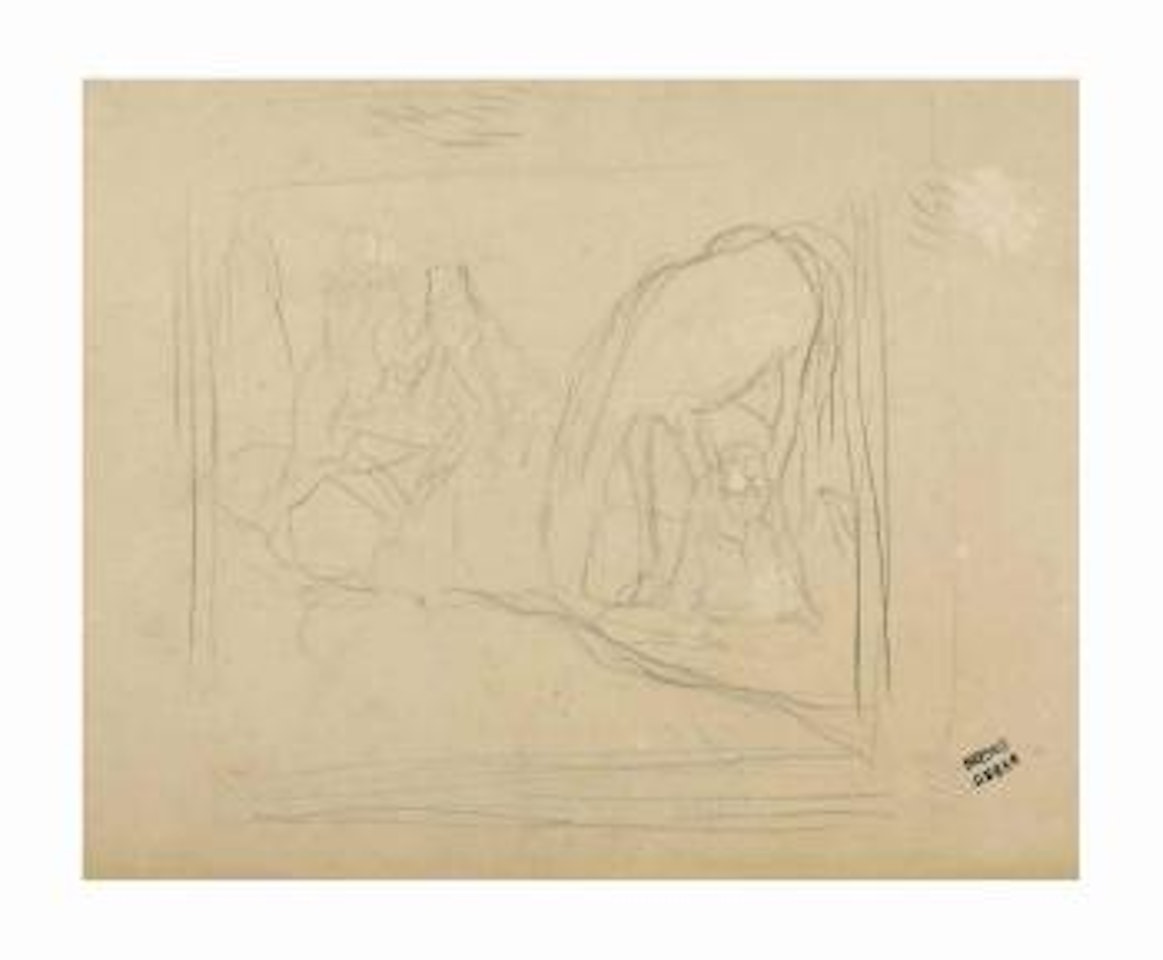 Étude pour Mlle Fiocre dans le ballet de La Source (recto); Étude de cheval (verso) by Edgar Degas