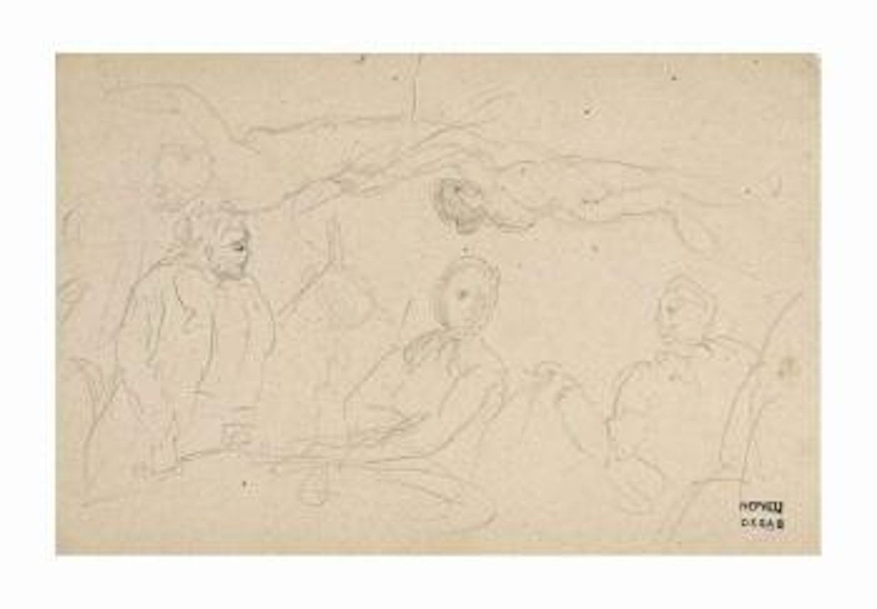 Étude de personnages by Edgar Degas