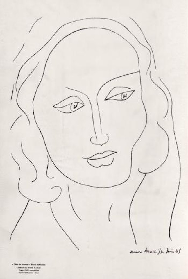 Tête de femme by Henri Matisse