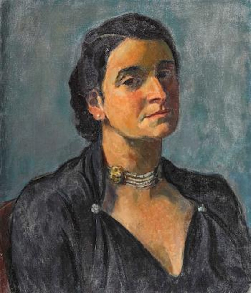 Porträt einer älteren Dame by Paul Basilius Barth