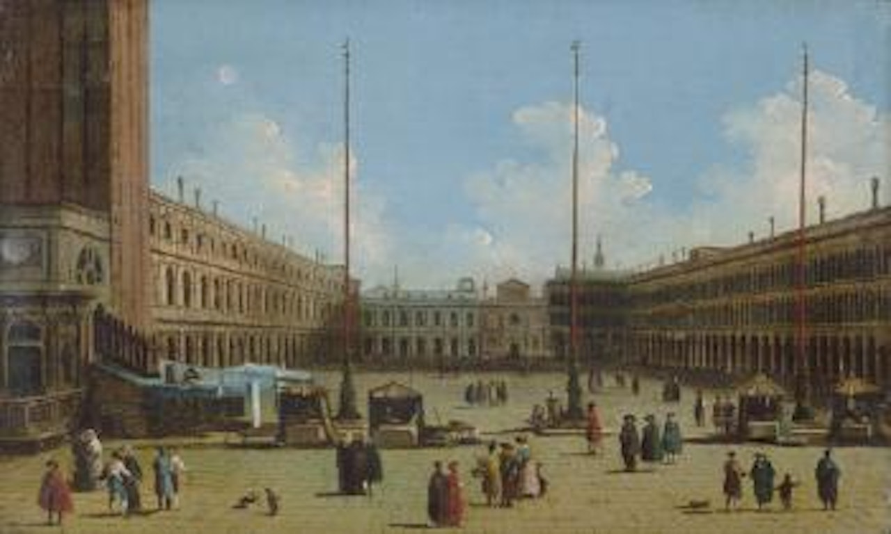 Die Piazza San Marco by Giuseppe Bernardino Bison