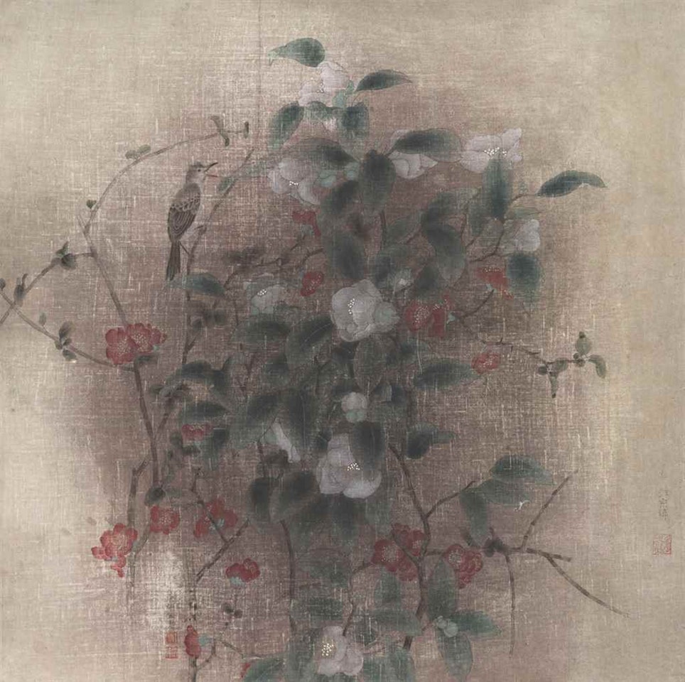 Begonia and Camellia by Jiang Hongwei
