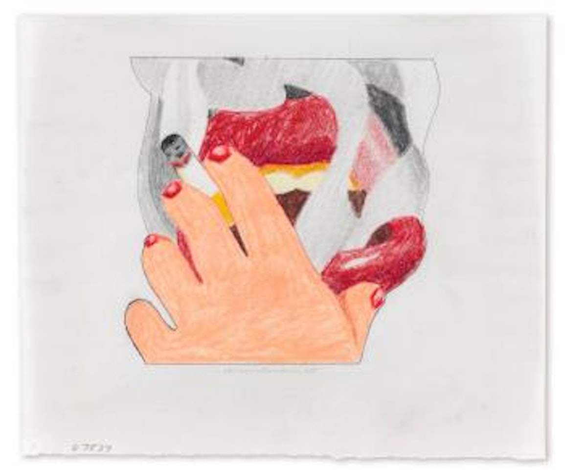 Study for smoker silkscreen by Tom Wesselmann