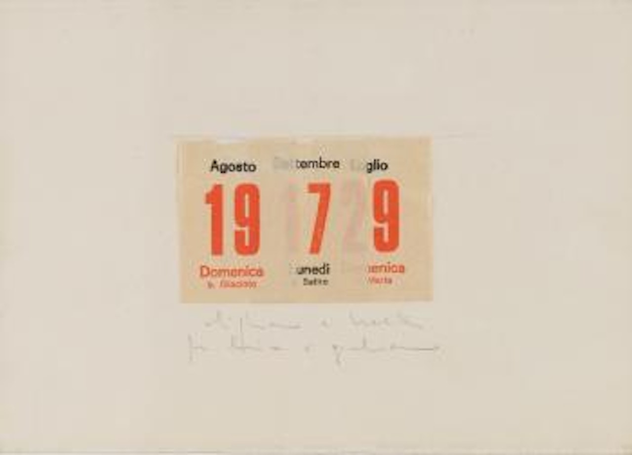 Calendario by Alighiero Boetti