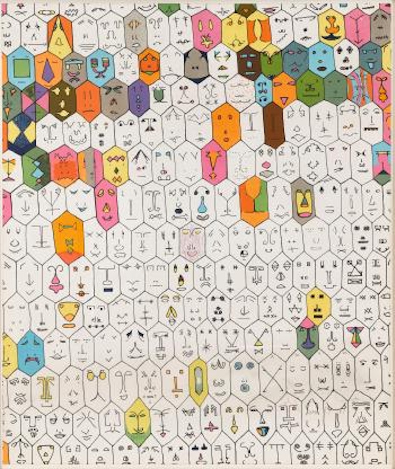 Faccine colorate by Alighiero Boetti