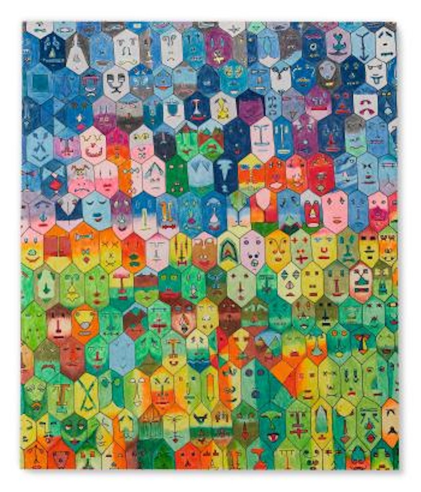 Faccine colorate by Alighiero Boetti