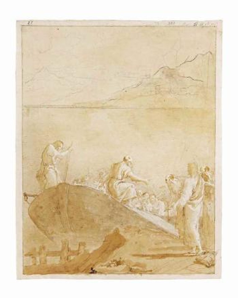 Le Christ au bord du lac de Tibériade by Giovanni Domenico Tiepolo