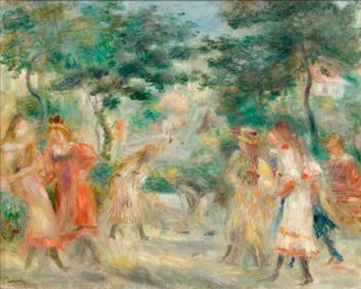La partie de croquet (Enfants dans le jardin de Montmartre) by Pierre-Auguste Renoir