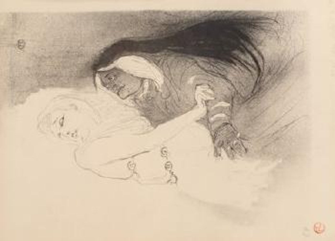 A la Renaissance: Sarah Bernhardt dans Phèdre by Henri de Toulouse-Lautrec