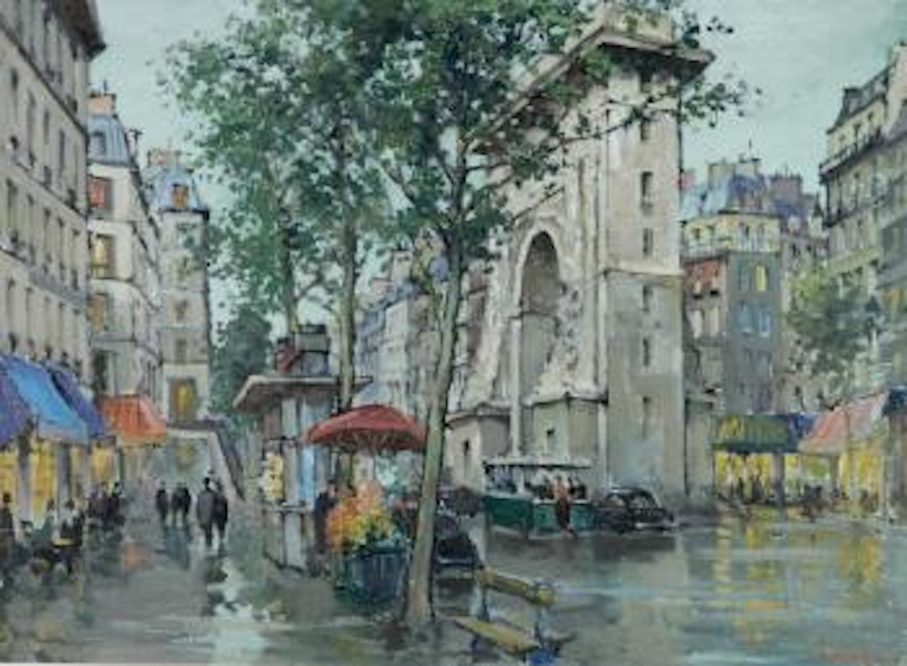 Parisian Street Scene by Constantin Kluge