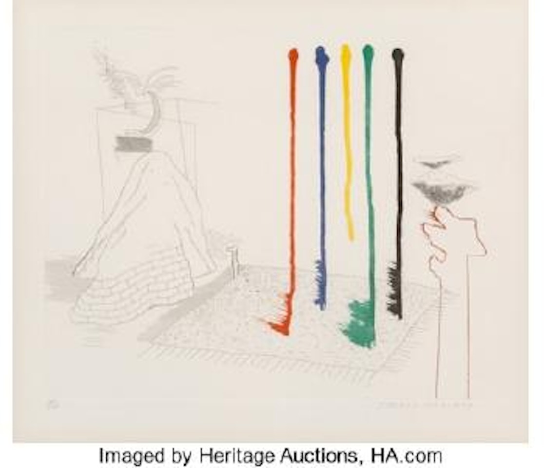 I Say They Are, pl. 16, from The Blue Guitar portfolio by David Hockney