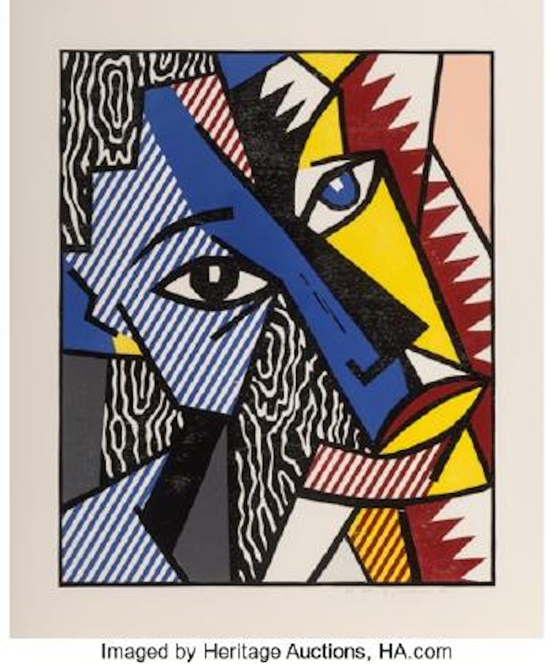 Head, from Expressionists Woodcuts by Roy Lichtenstein