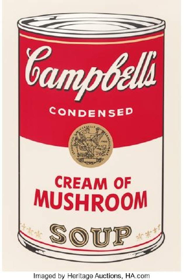 Cream of Mushroom, from the Campbell's Soup I portfolio by Andy Warhol