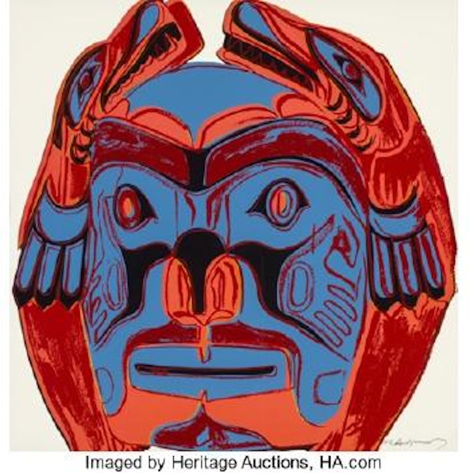 Northwest Coast Mask, from the Cowboys and Indians series by Andy Warhol