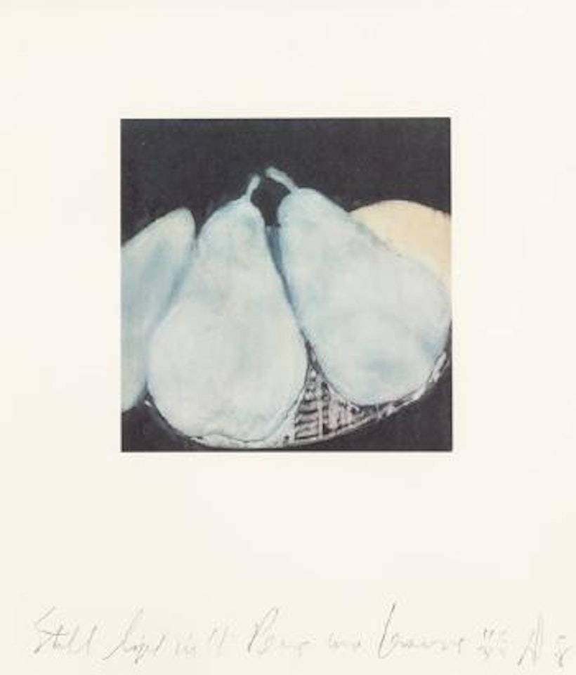 Still Life with Pears and Lemons by Donald Sultan
