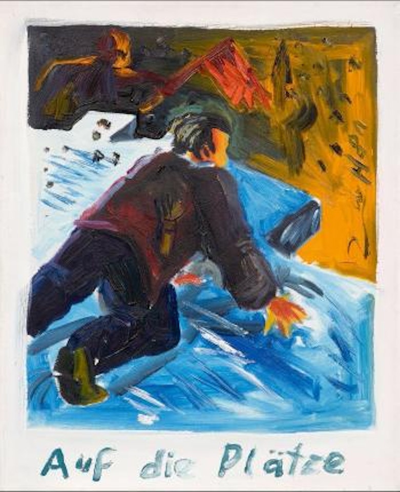 Auf die Plätze by Jörg Immendorff