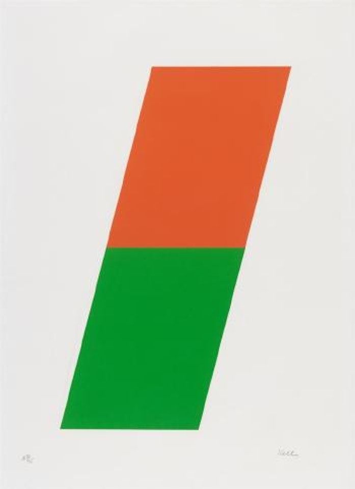 Orange Green by Ellsworth Kelly