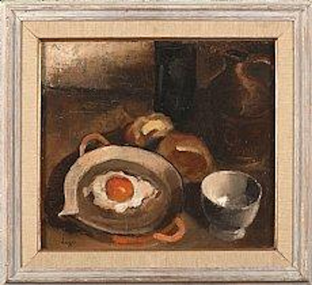 Nature morte à l’oeuf sur le plat by Celso Lagar