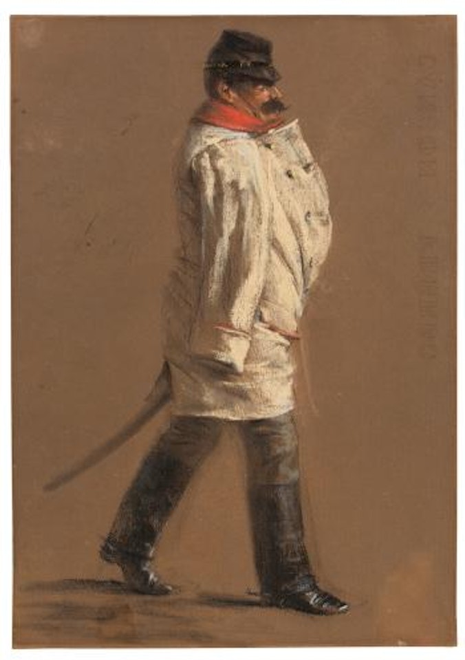 Österreichischer Offizier by Adolph Menzel