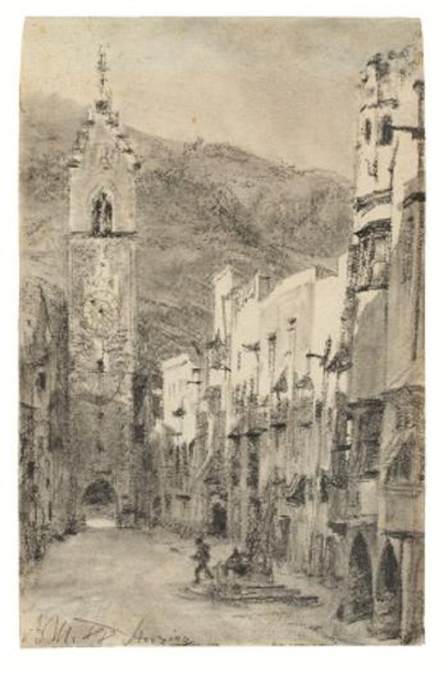 Der Zwölferturm in Sterzing by Adolph Menzel