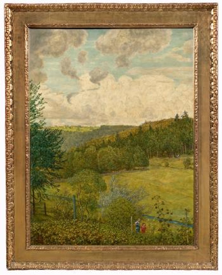 Glücklicher Sommertag in Marxzell by Hans Thoma