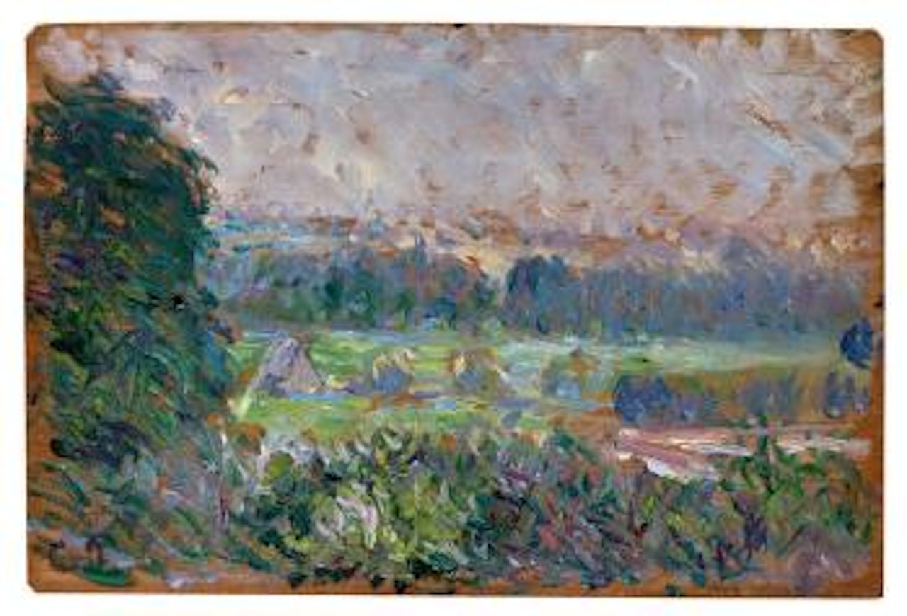 Le Grand noyer et le pré, Eragny by Camille Pissarro