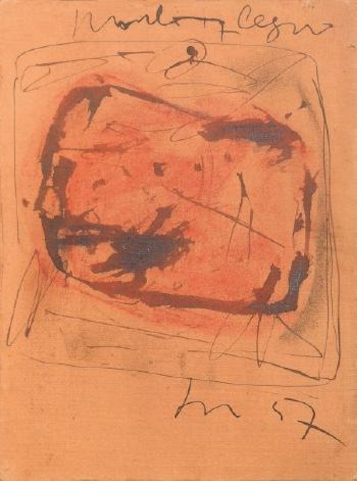 Concetto spaziale (Piombo-Legno) by Lucio Fontana