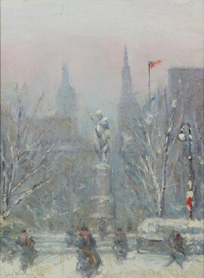 New York winter scene by Guy Carleton Wiggins