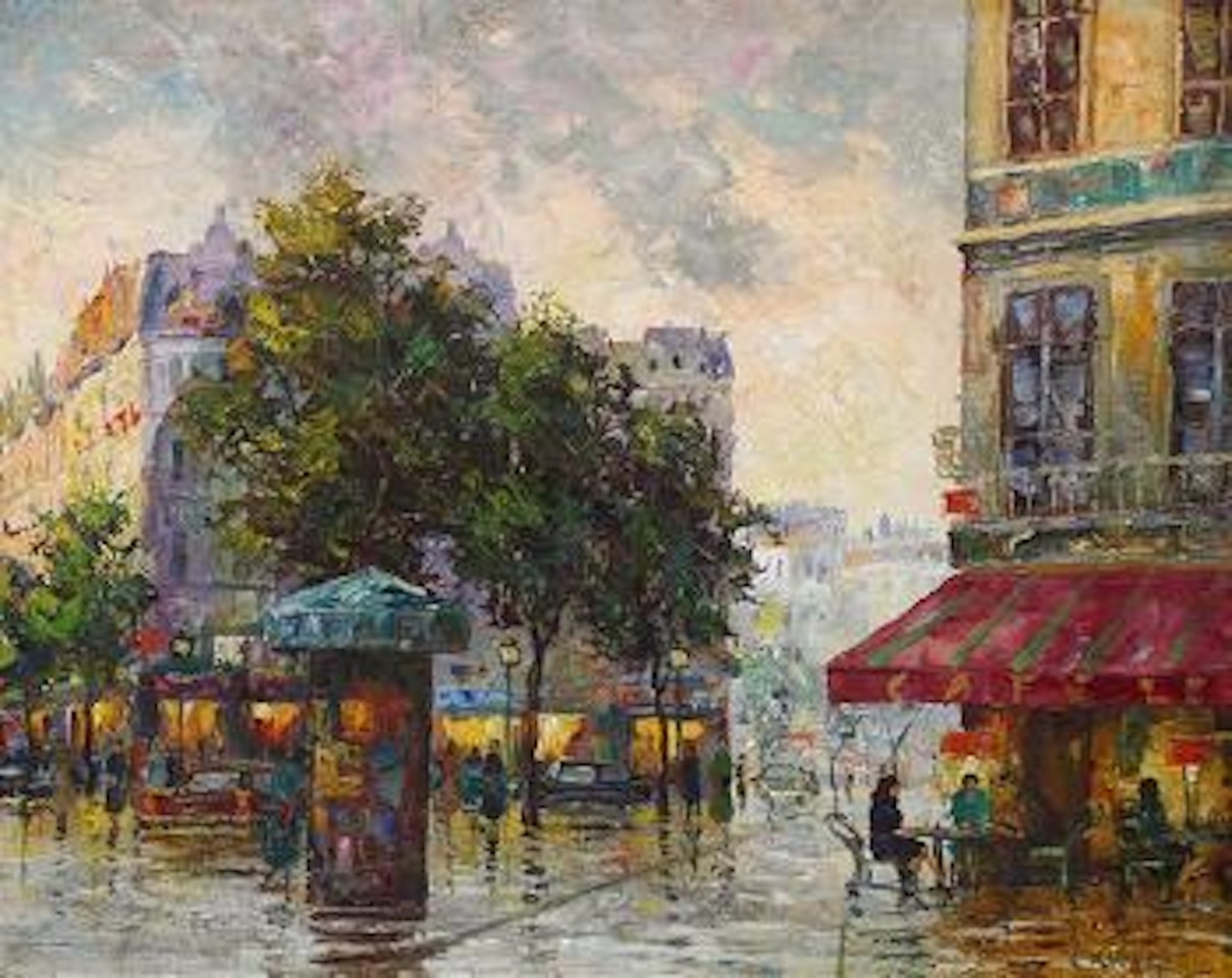 Parisian scene by Constantin Kluge