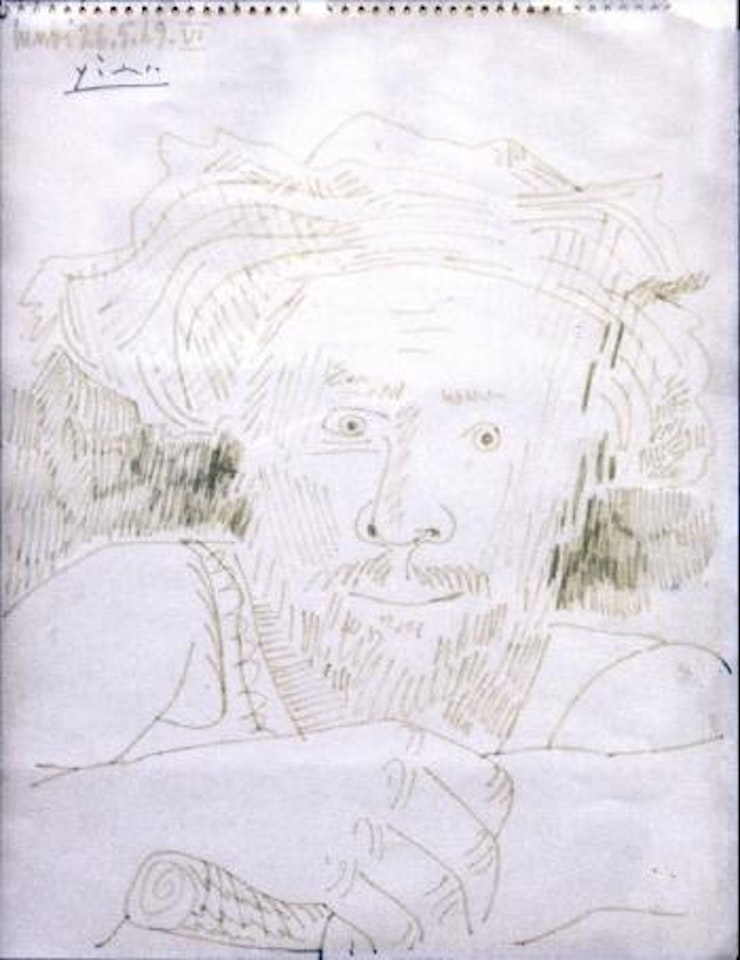 Tête d’homme au chapeau by Pablo Picasso