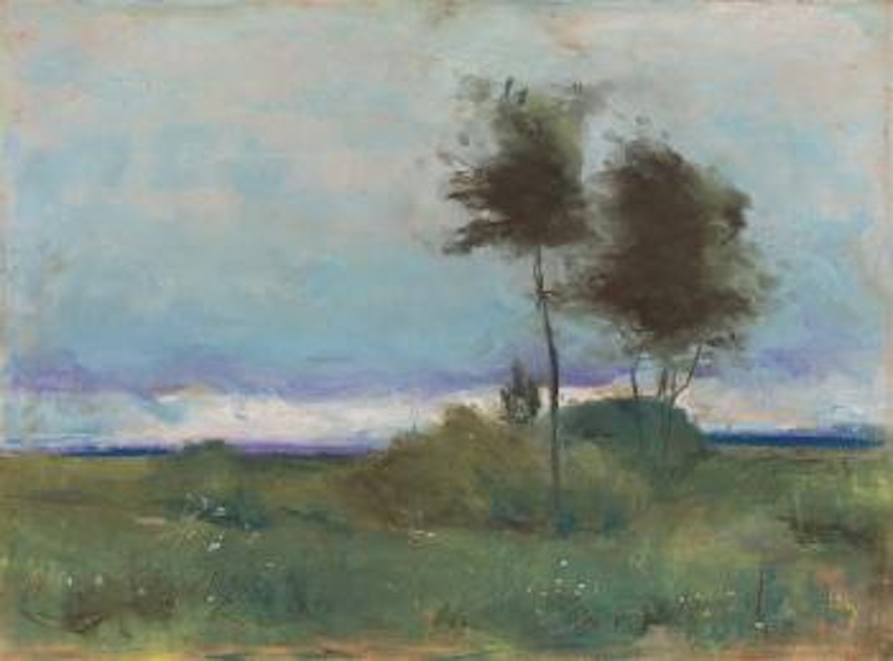 Landschaft Mit Baumgruppe by Lesser Ury