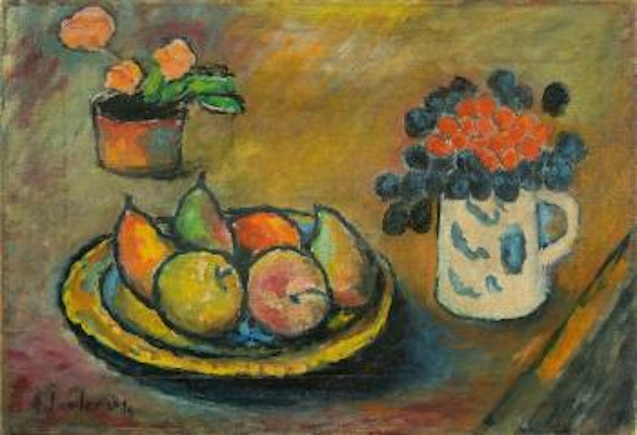 Stilleben Mit Birnen Und Äpfeln by Alexej von Jawlensky