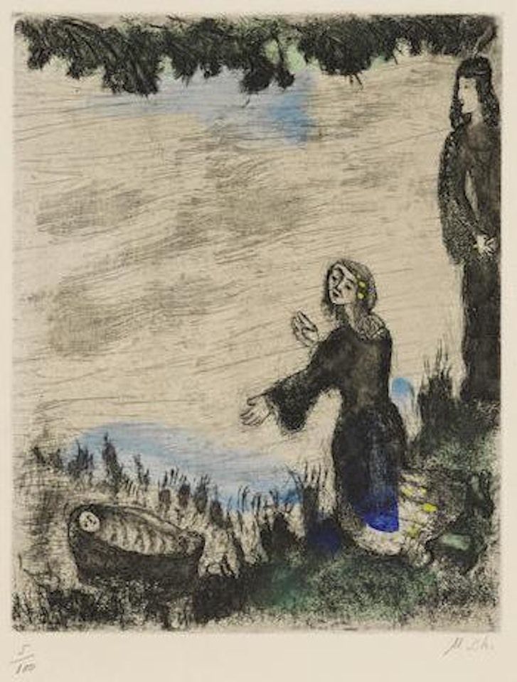 Moïse sauvé des eaux by Marc Chagall