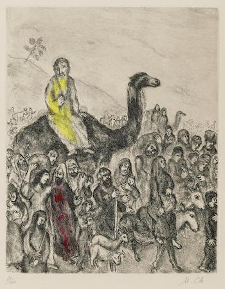 Départ de Jacob pour l'Égypte by Marc Chagall