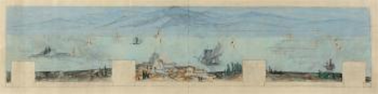 Entwurf Für Ein Wandgemälde Auf Der SS Constitution by Lyonel Feininger