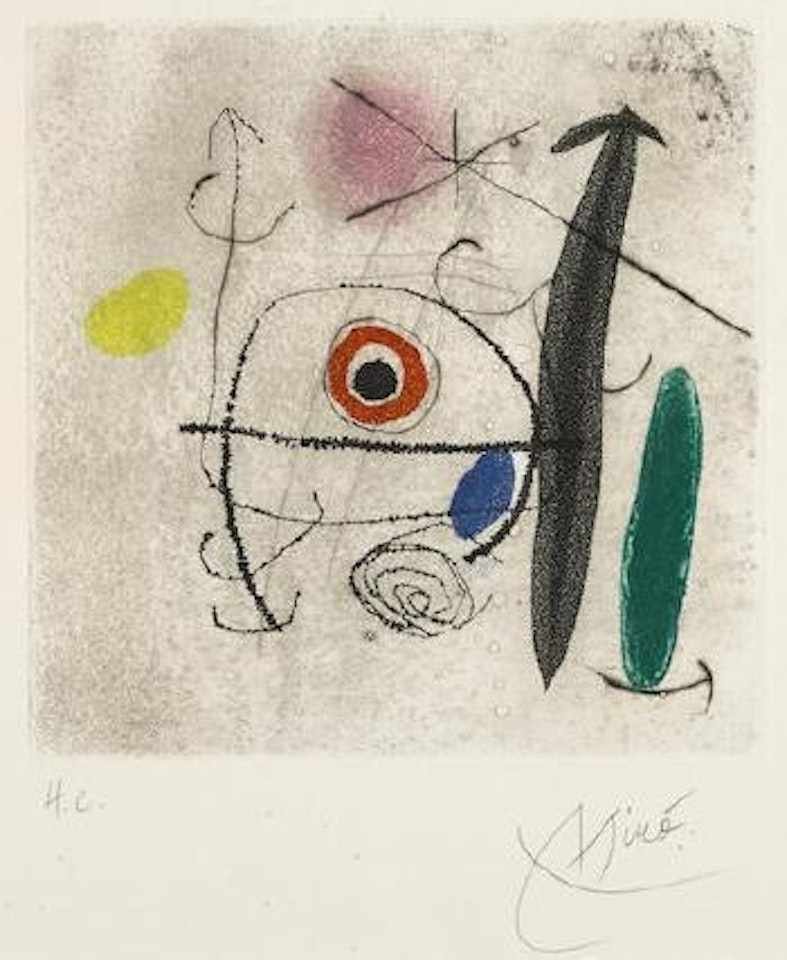 Juste Derrière le Sifflet des Trains by Joan Miró