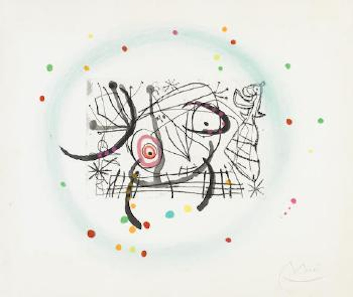 Pl. 11, from Fissures by Joan Miró
