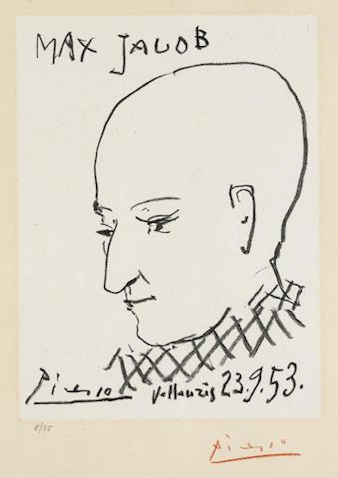 Portrait of Max Jacob by Pablo Picasso