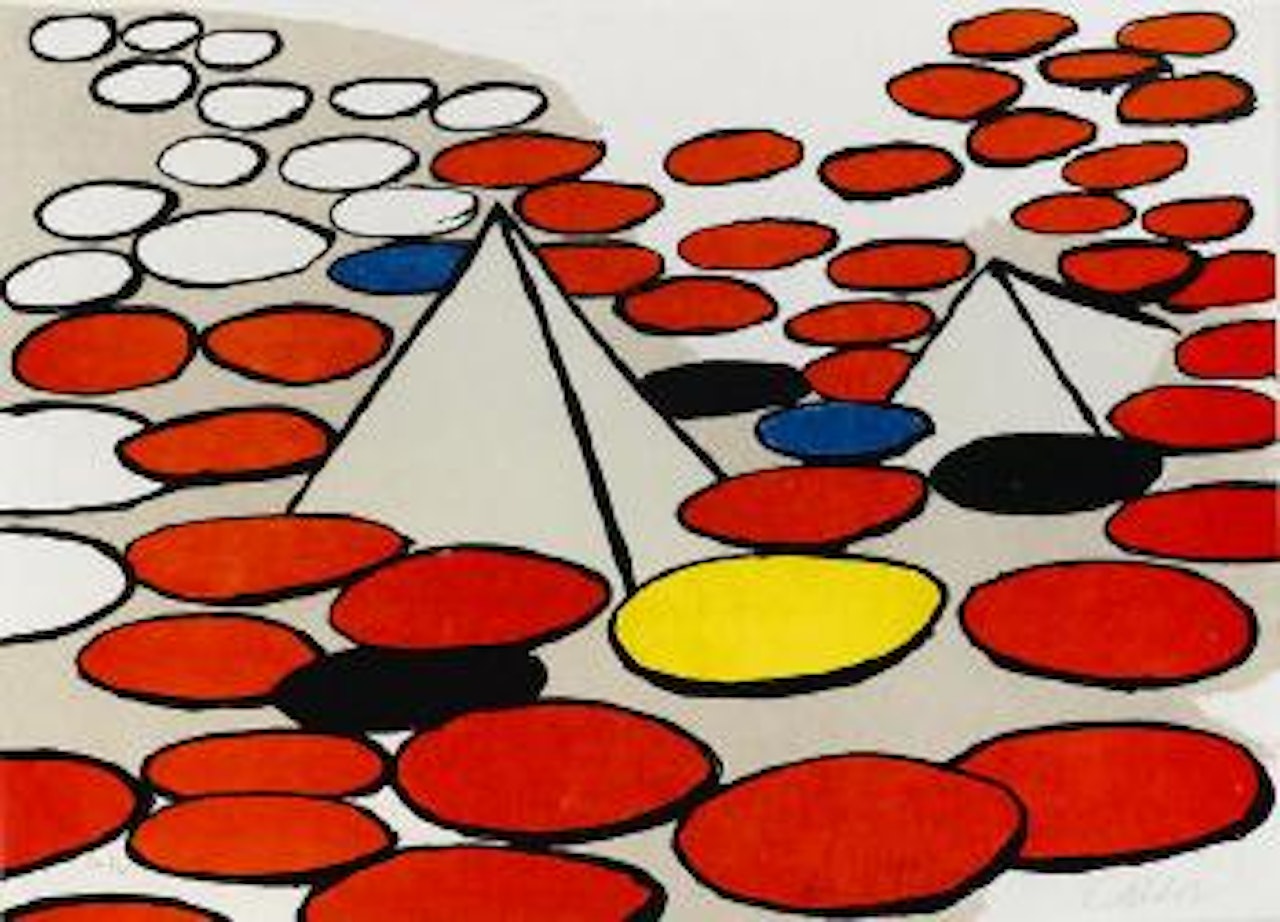 Untitled (Pyramids and Circles) by Alexander Calder