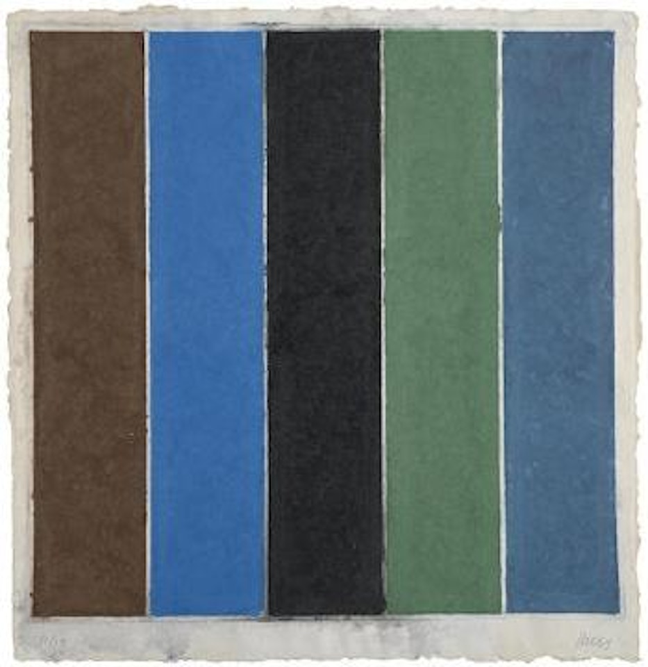 Colored Paper Image XIX (Brown/Blue/Black/Green/Violet) by Ellsworth Kelly