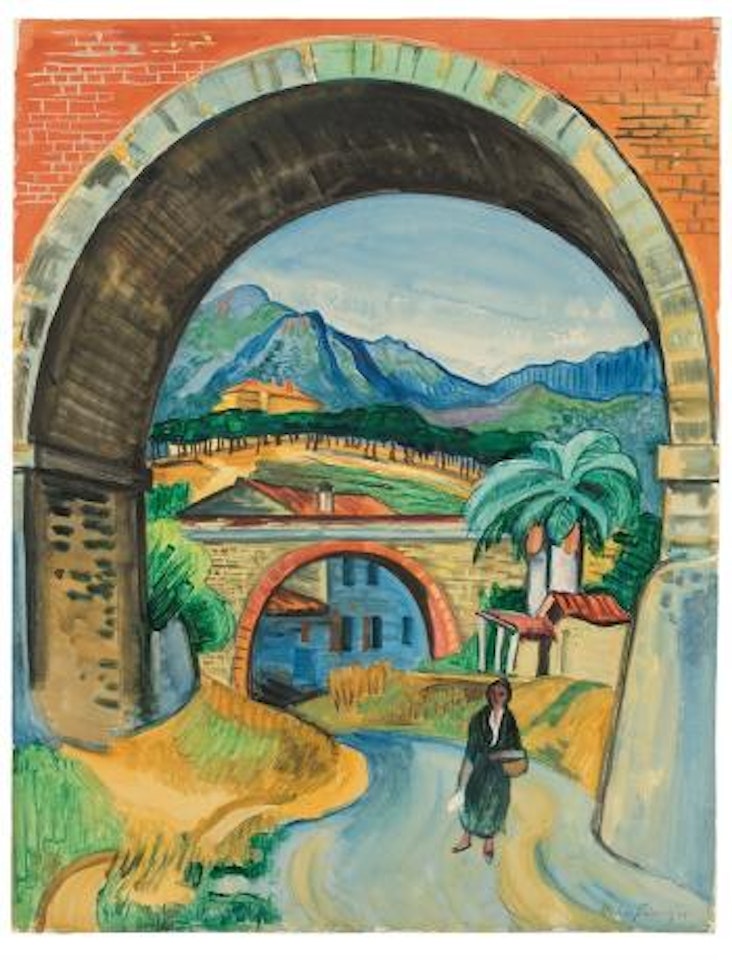 Viadukt Vor Collioure by Max Pechstein