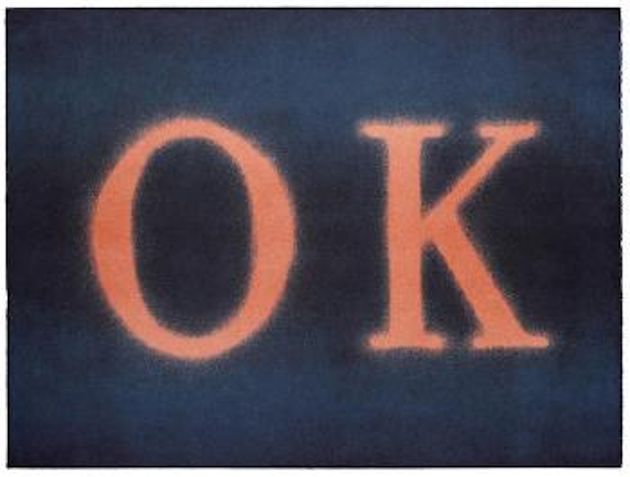 OK (State I) by Ed Ruscha