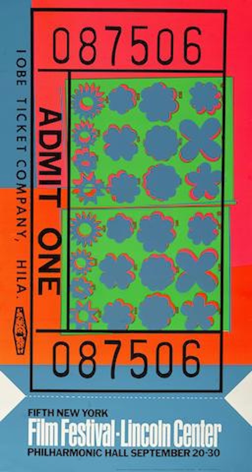 Lincoln Center Ticket by Andy Warhol