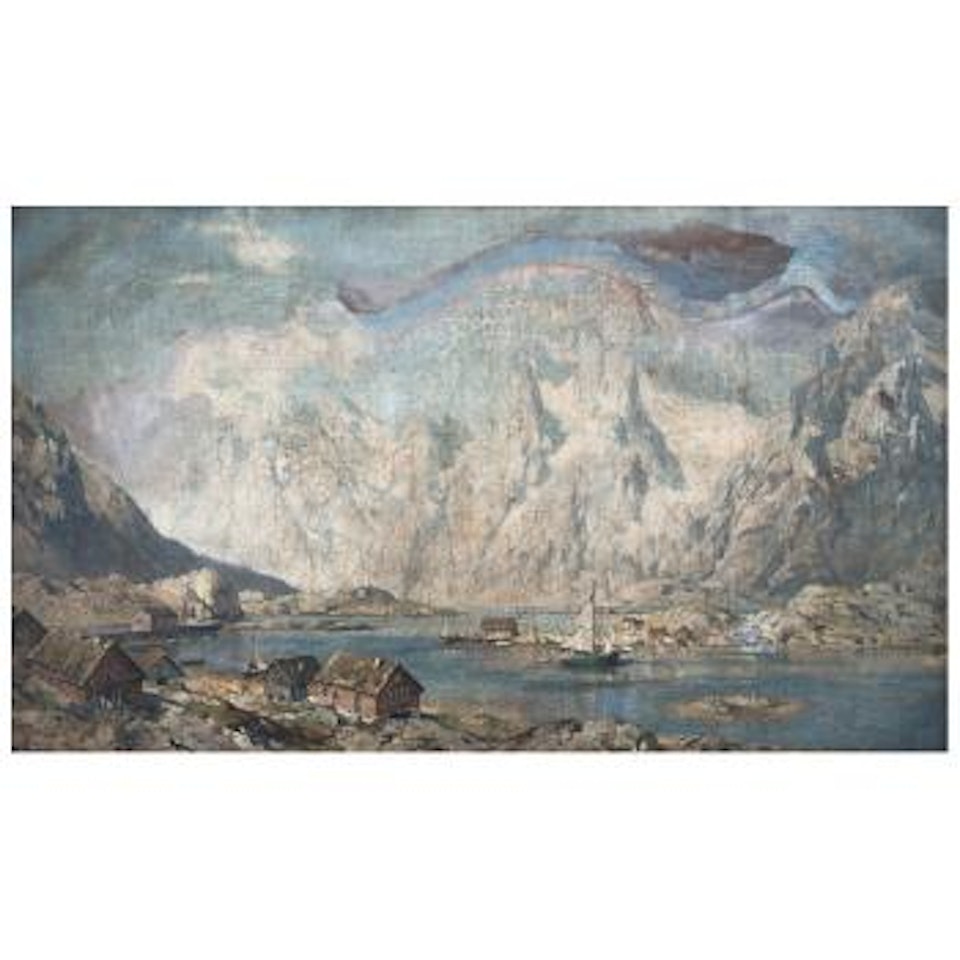 Vista de un fiordo noruego by Walter Moras