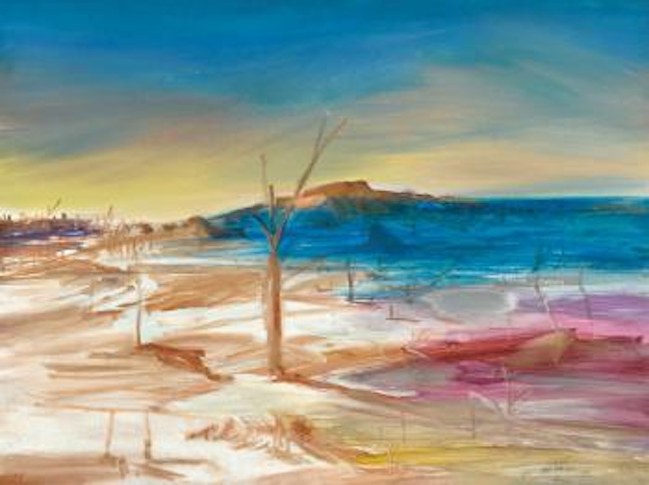 Salt Pans near Lake Eyre by Sidney Nolan